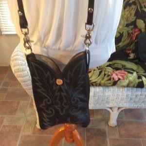 Cowboy Boot Custom Made Crossbody Purse NWOT